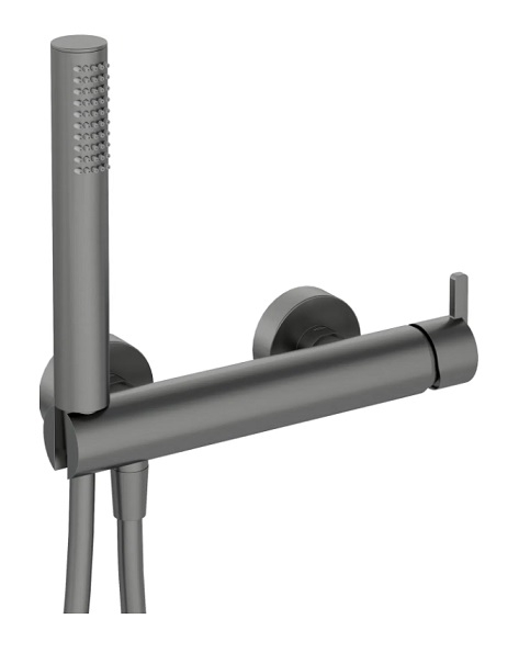Bateria prysznicowa Silia, z zestawem prysznicowym, kolor titanium BQS_D41M DEANTE