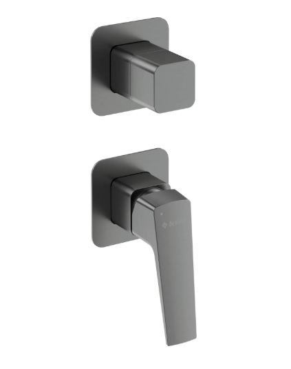 Bateria prysznicowa Blur, podtynkowa, z przełącznikiem natrysku, kolor titanium BQL_D44P DEANTE