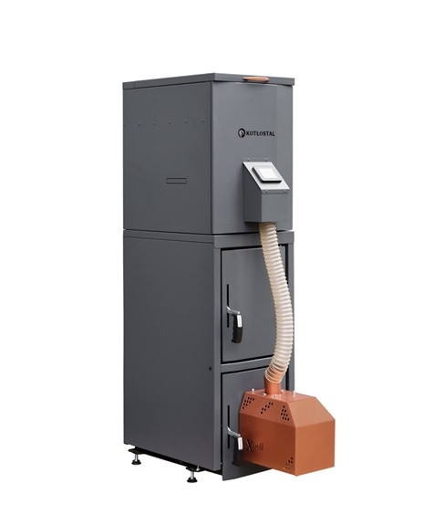 KOTŁOSTAL kocioł na pellet K-STAL MINI 8 kW palnik X-PELL