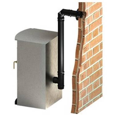 Pakiet spalinowy fi80 do kotłów pelletowych FERROLI