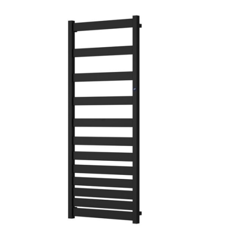 INSTAL-PROJEKT grzejnik łazienkowy BELTI 1203x500 mm rozstaw podłączeń D470mm, kolor C31 czarny mat