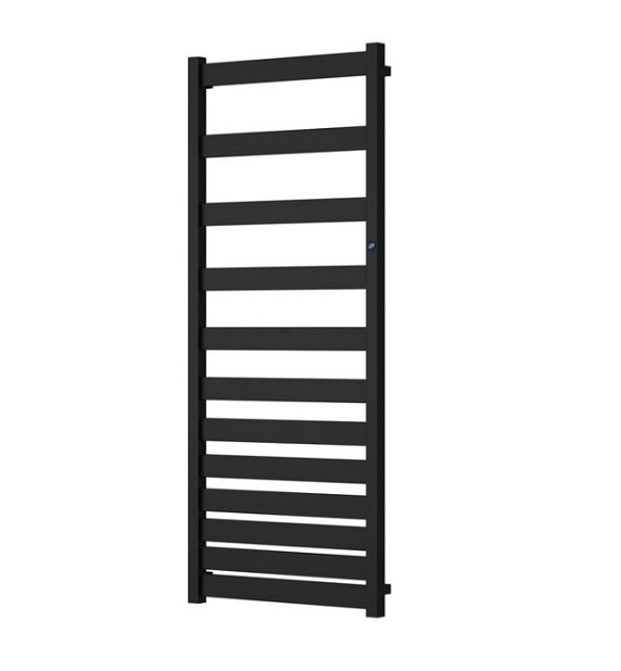 INSTAL-PROJEKT grzejnik łazienkowy BELTI 896x500 mm rozstaw podłączeń D470 mm, kolor C31 czarny mat