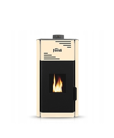 Kominek na pellet BRETA PELLET PRO PLUS 18 kW termokominek z płaszczem wodny LSGMPP18 FERROLI