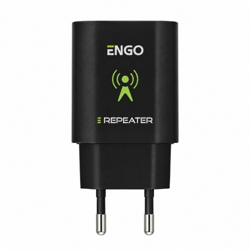 Repeater sieci ZigBee (wzmacniacz sygnału) czarny 230V ENGO